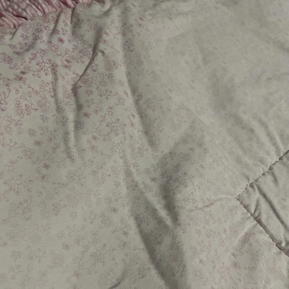 OshKosh Baby Patch Work Comforter Quilt Pastel Dresses‎ Floral 44x38 Pink